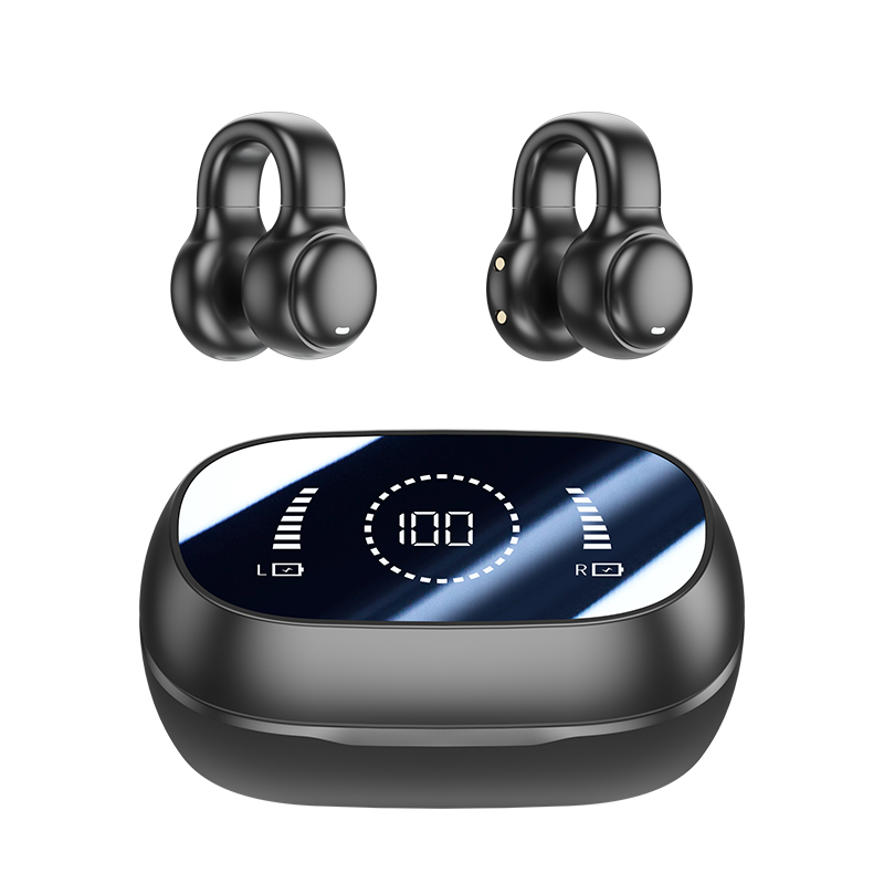 Open-Ear Clip Headphones, Secure Fit for Sports & Daily Use