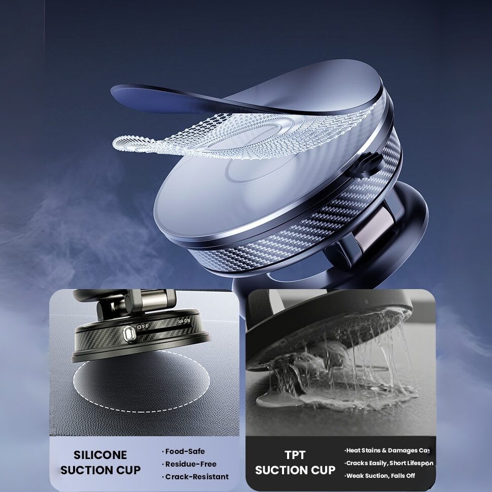 2026 Foldable Phone Holder for Car: 1080° Viewing & Magnetic Grip