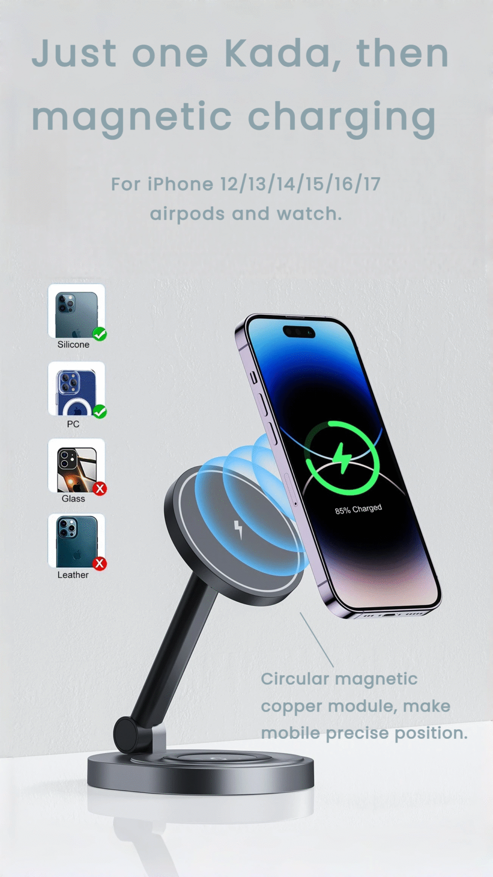 adjustable angle magsafe charger Laica