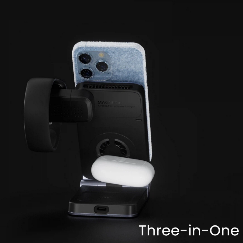 Laica MagSafe 3-in-1 charging station Qi2 certified