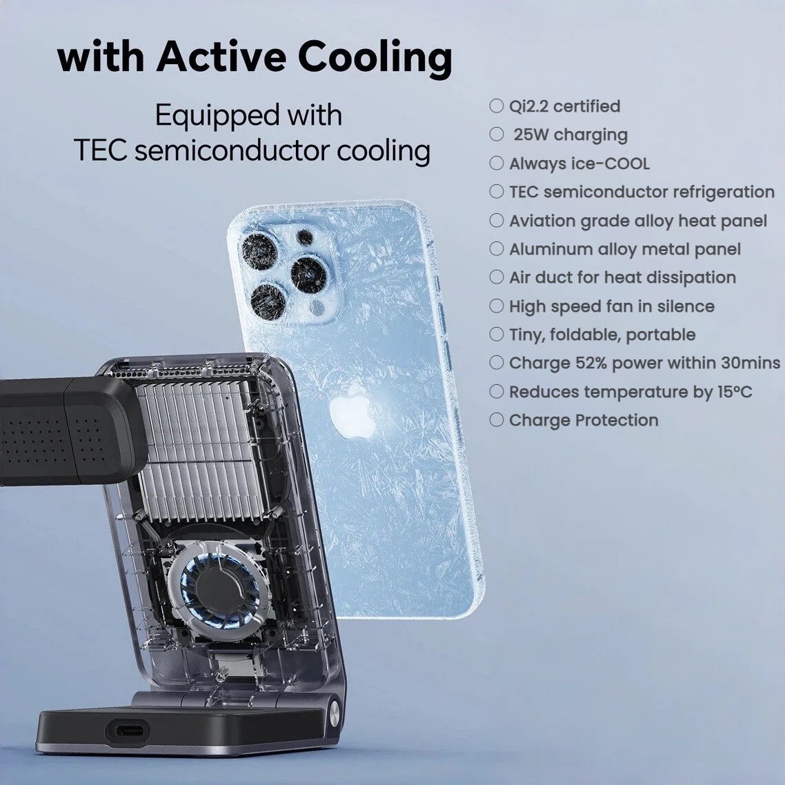 Laica 3-in-1 wireless fast 25w charger for Apple ecosystem