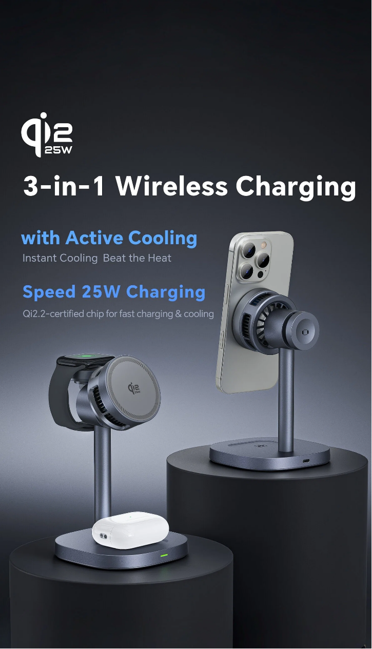 super fast wireless charger qi2.2 certified