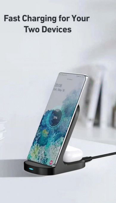 desk organizer with device charging