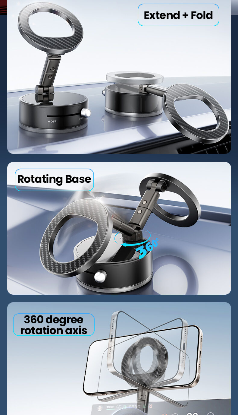 viewing-free magnetic mobile holders