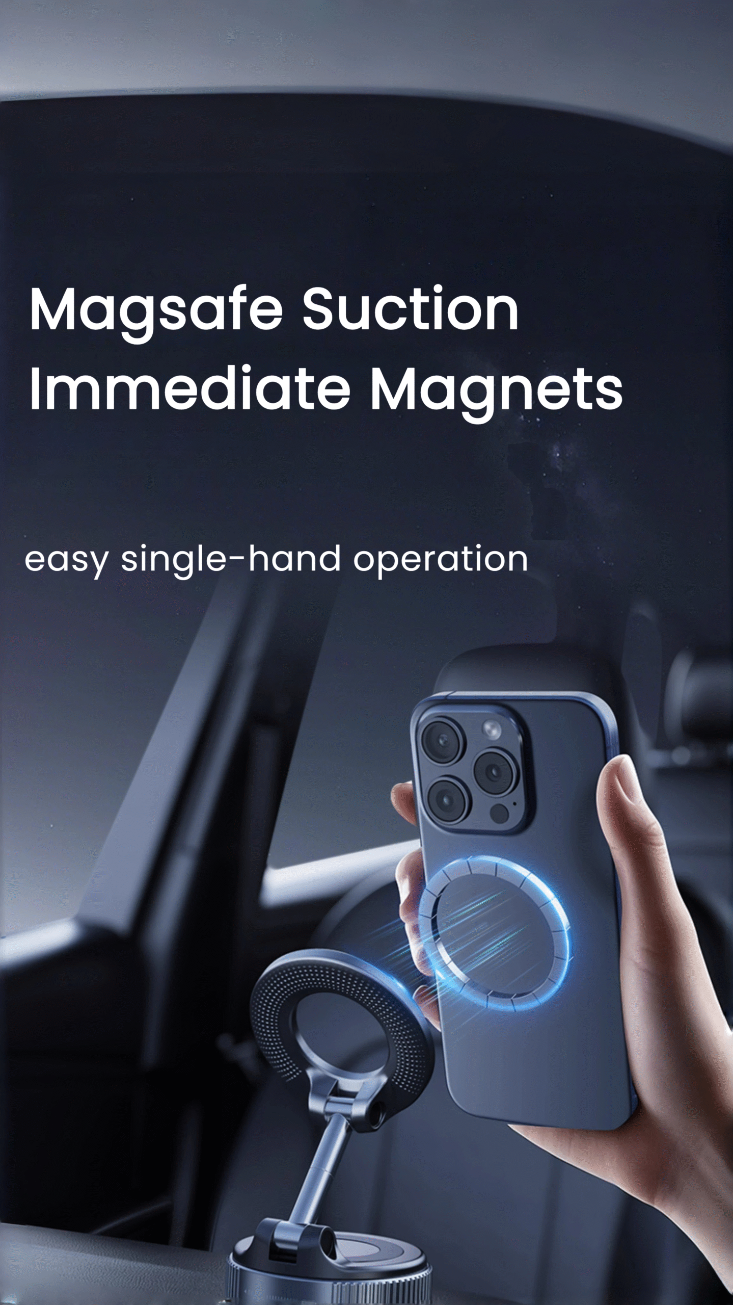 Durable Car Phone Holder for Delivery Drivers & Rideshare Pros