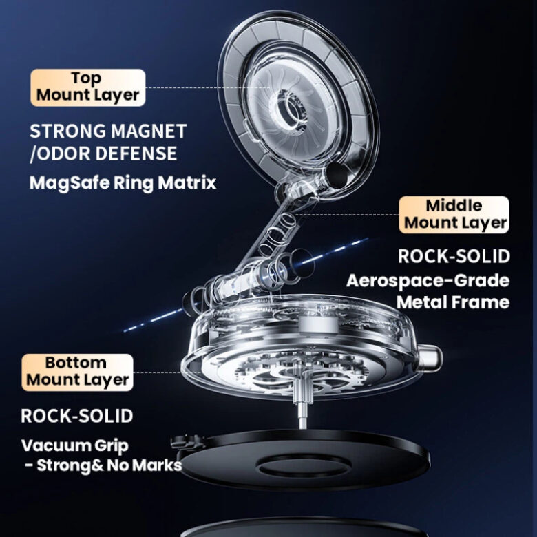 MagSafe Mobile Stands, Laica MagSafe Air Freshening Mobile Stand, Foldable Aromatic MagSafe Stand by Laica