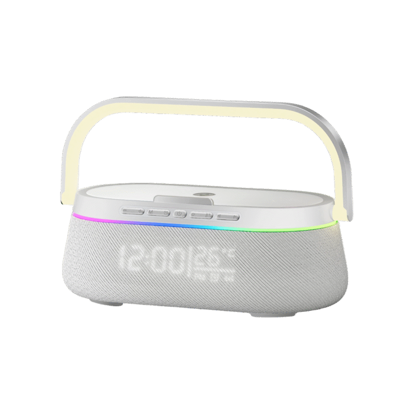 wireless charger speaker with built-in 1800mAh rechargeable battery