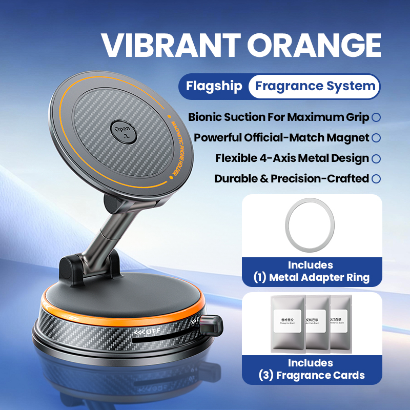 Adjustable Aromatic MagSafe Mobile Stands, MagSafe Holder with Air Freshener for Cars