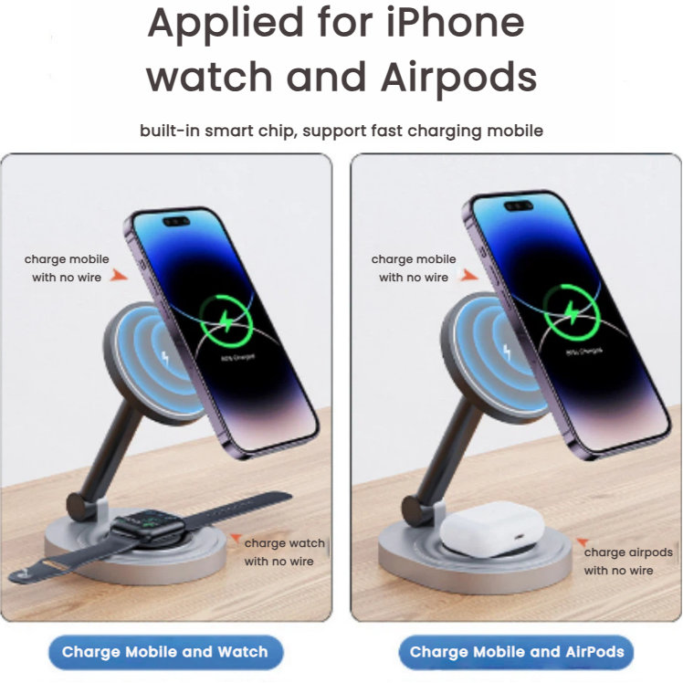 wireless charger for multiple apple devices