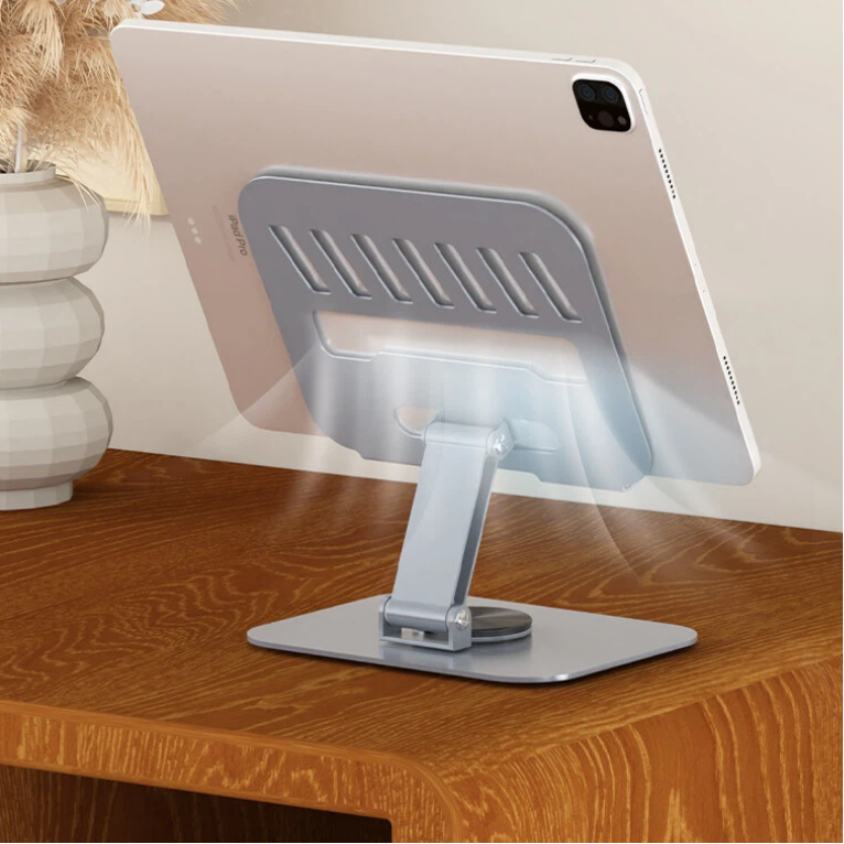 Adjustable carbon steel tablet holder