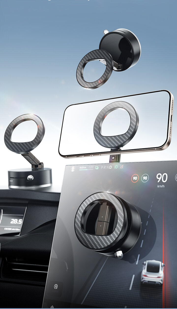 Stable magnetic phone base for streaming