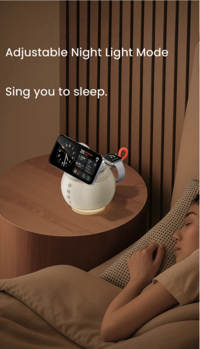 6-in-1 wireless magsafe charger bluetooth speaker, charging speaker