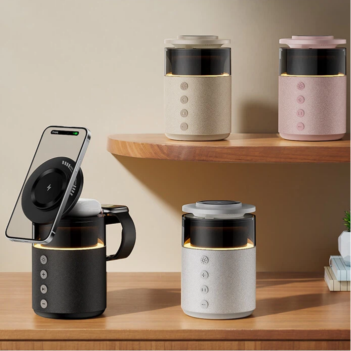 Wireless charging hub with night light for bedroom