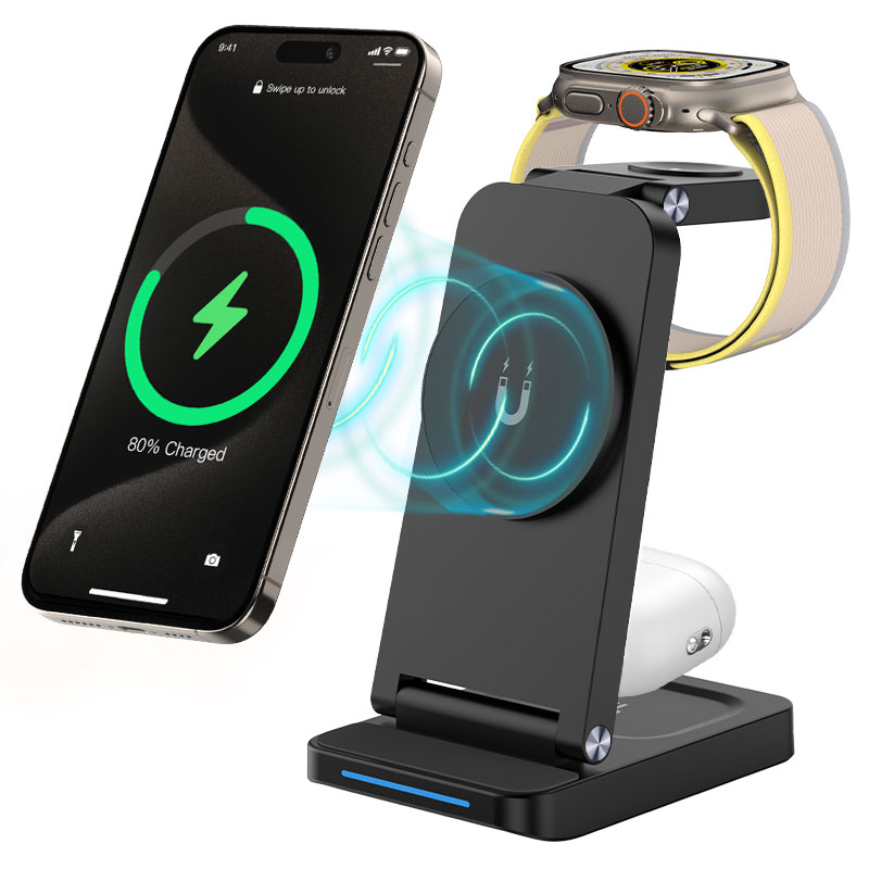 3-in-1 Magnetic Wireless Charging Dock affordable