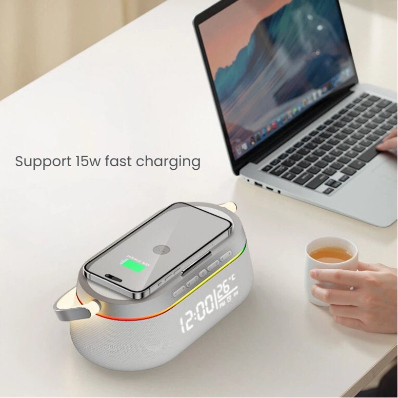 9-in-1 wireless charging bluetooth speaker