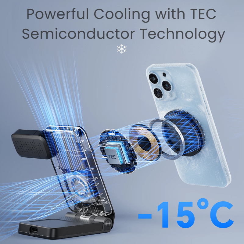 25W Super-Fast Wireless Charger Laica, 3-in-1 magnetic wireless charging dock qi2.2 approved