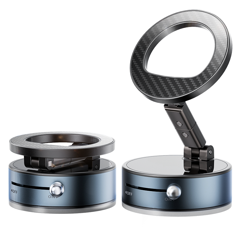 gray magnetic car vent phone mount