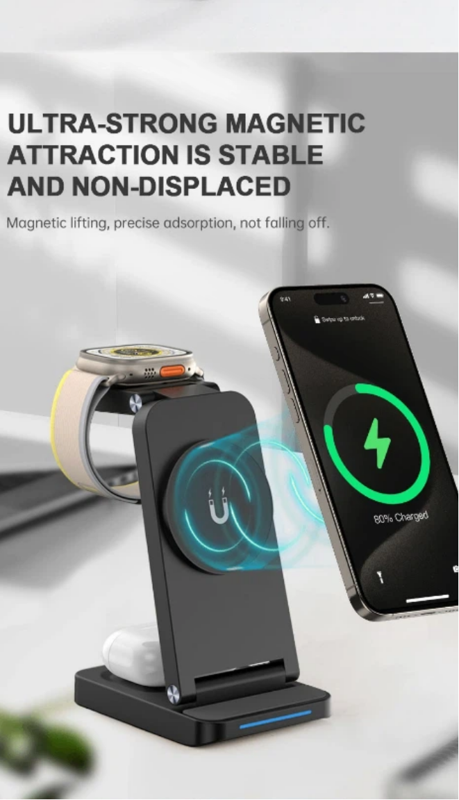 3-in-1 Magnetic Wireless Charging Dock Laica LZ-S90-S user reviews and ratings