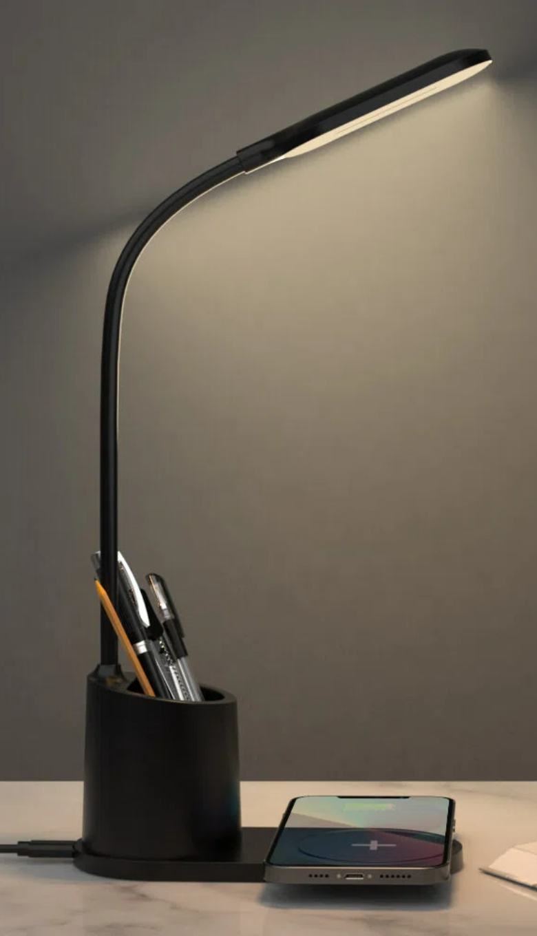 creating a minimalist desk setup with Laica