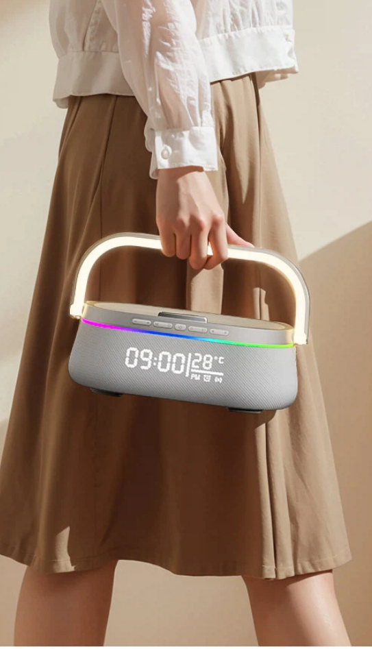 nine-in-one wireless charging station with ambient light