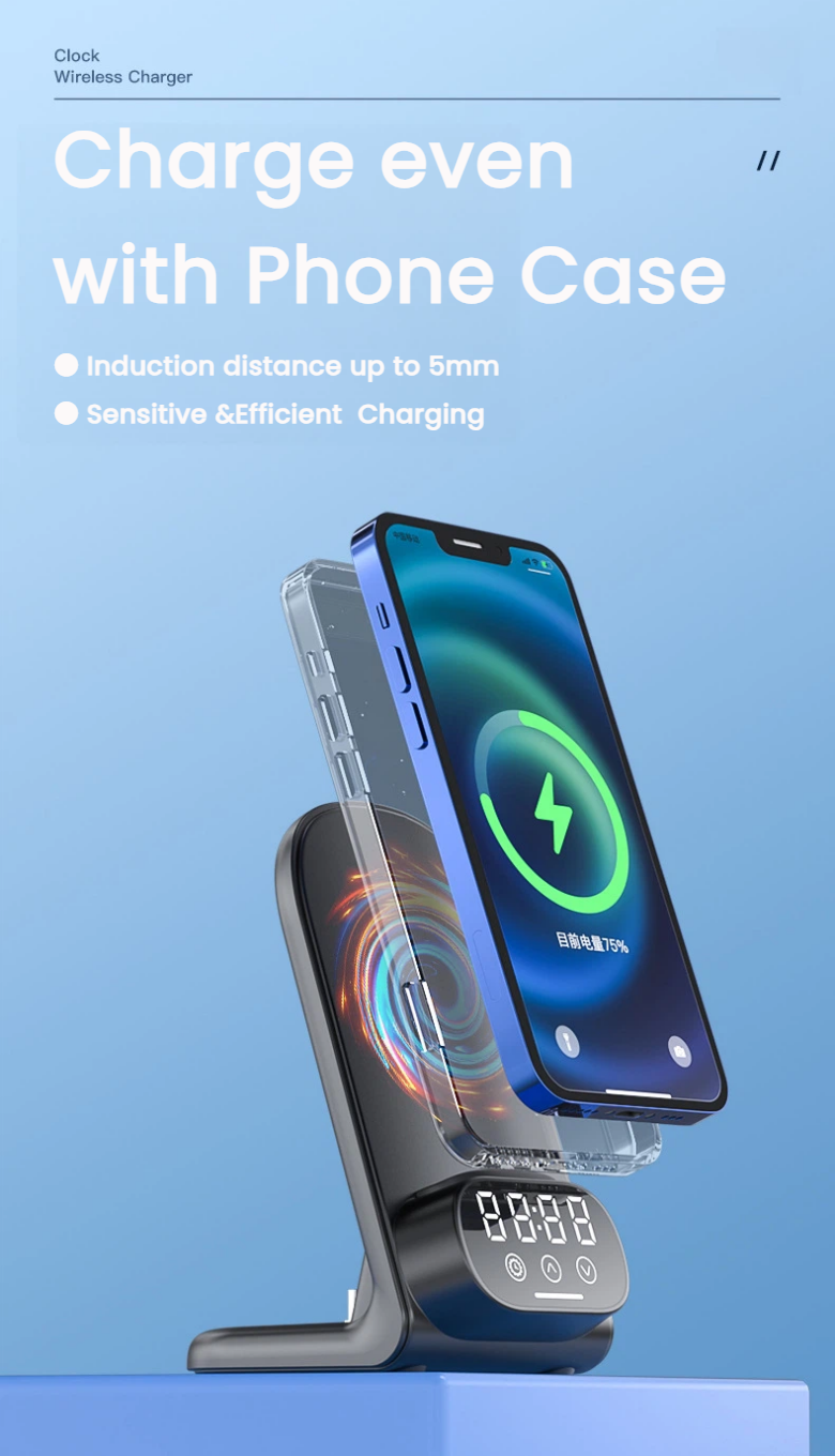 safe overnight wireless charger with protection