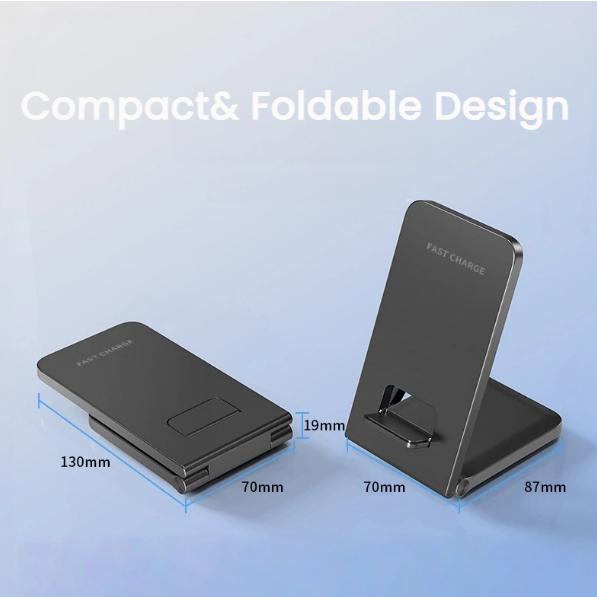 wireless 2 in 1 desktop charger pad for sale