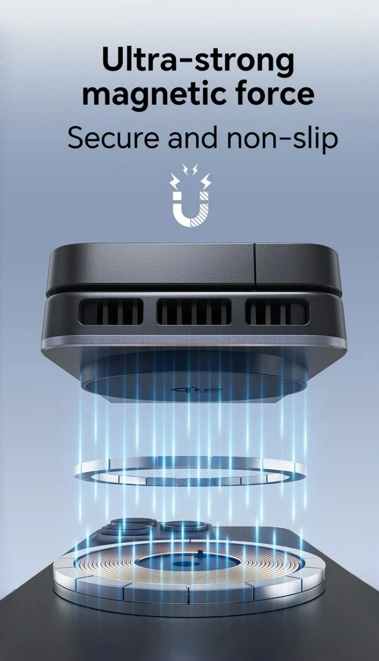 25w Super-Fast Wireless Charger with Cooling, 25W fast wireless MagSafe charging with cooling technology, Laica active cooling wireless charger 25w fast