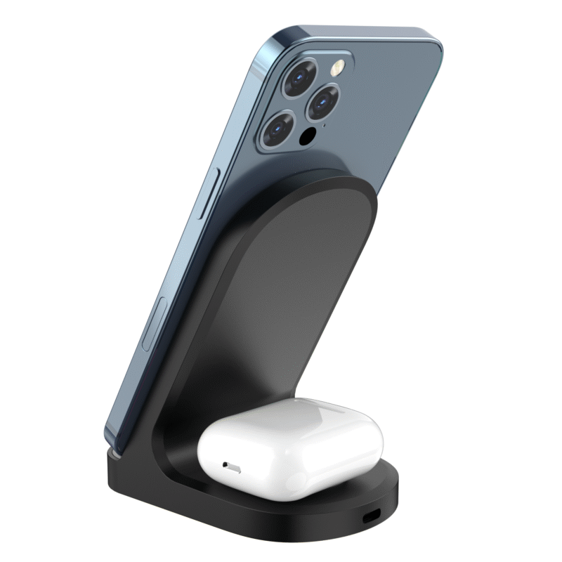 fast wireless charging stand for iPhone 15 and Airpods