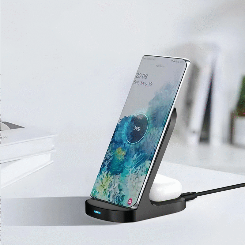 LAICA 2-in-1 Wireless Charger for Mobile and Earbuds