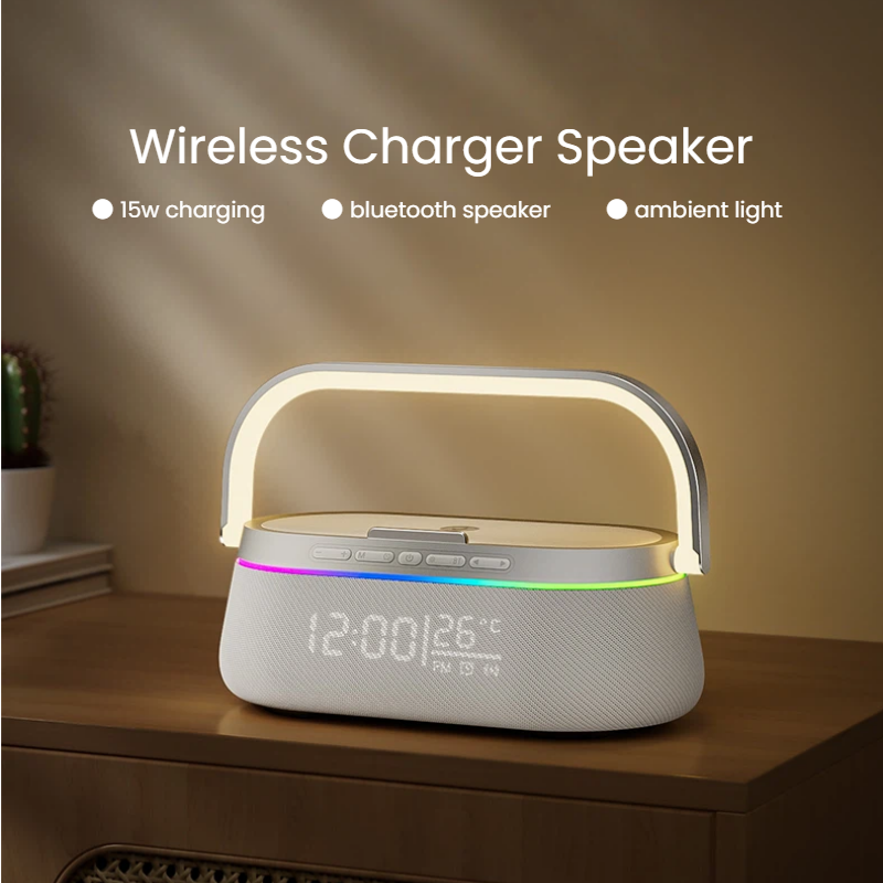 9-in-1 multifucntional wireless charging bluetooth speaker 2026