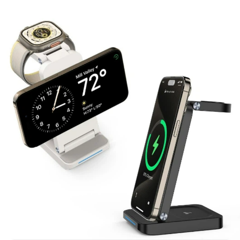 slim design MagSafe 3-in-1 Magnetic Wireless Charging Dock charging station